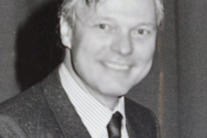 Black and white portrait photo of Prof. Gerald Koeniger