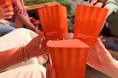 Drei Popcorntüten im FH Design