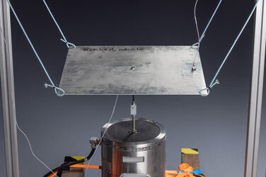 Test setup for structural investigations and modal analyses __Test setup for structural investigations and modal analyses.