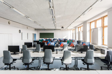 Photo of the computer room of the Faculty of Computer Science