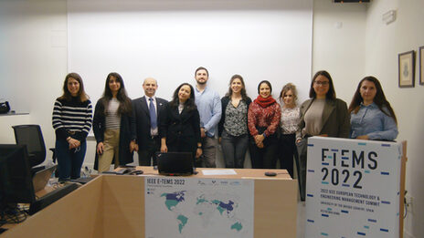 Group picture of the E-TEMS team from Bilbao, including participants from Fachhochschule Dortmund.