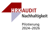 Logo: HRK Audit Nachhaltigkeit, Pilotierung 2024 bis 2026