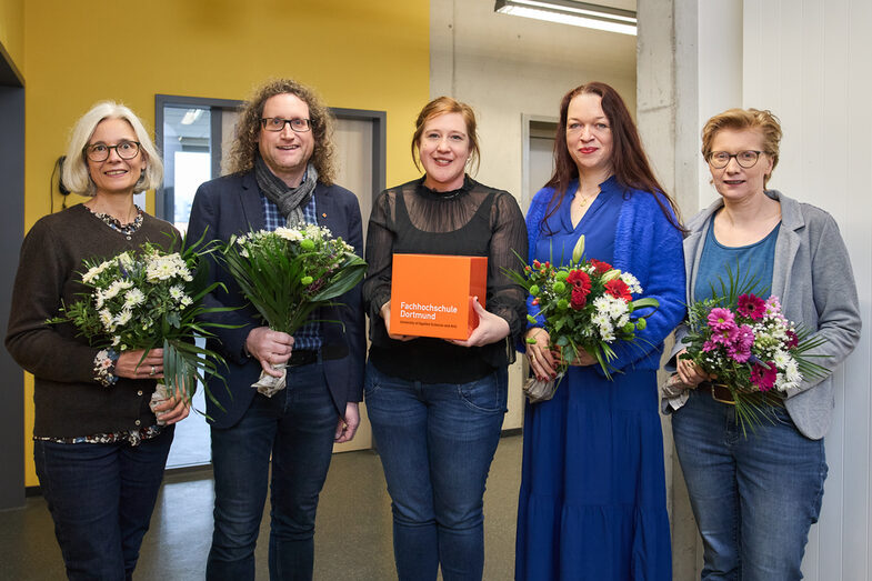 Group picture of the Dean's Office in the Faculty of Applied Social Studies