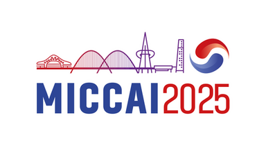 Schriftzug MICCAI 2025 mit Stadtsymbolgrafiken