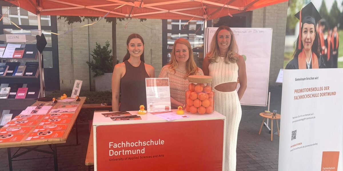 Der Stand des Promotionskollegs auf dem SommerFHest 2025