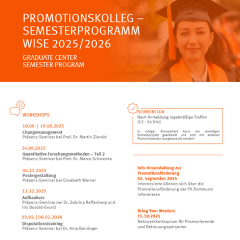 Workshop program of the winter semester