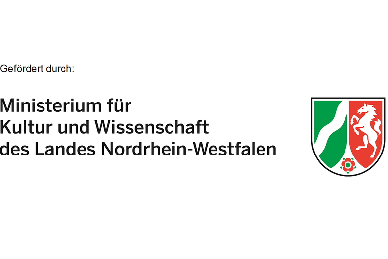 Logo: Supported by the Ministry of Culture and Science in North Rhine-Westphalia