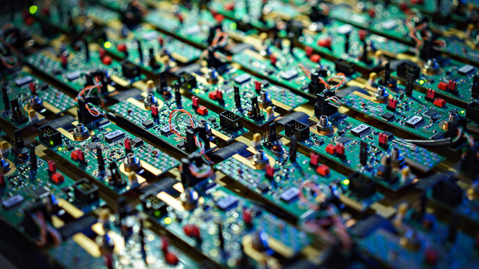 Close-up of a circuit board