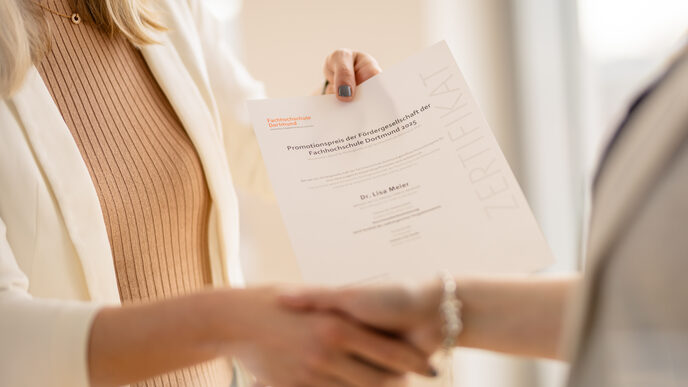 Überreichung des Promotionspreises